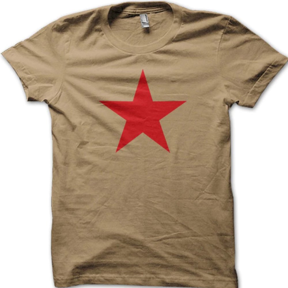 Red Star Soviet Communist CCCP RETRO Tshirt